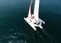 naviguer multicoque yacht trimaran photo aérienne